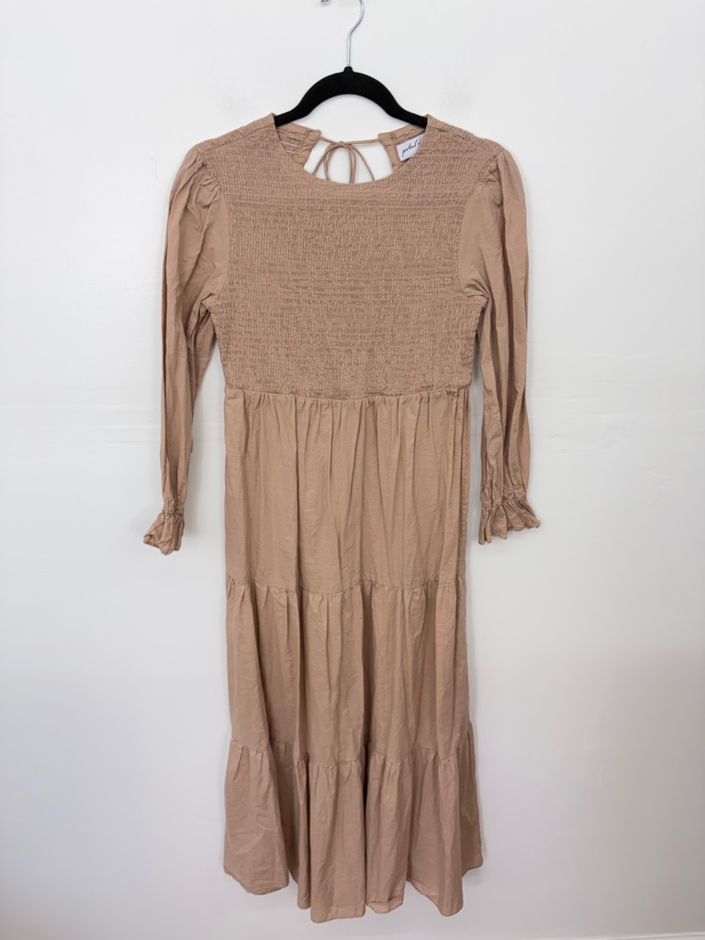 Petal + Pup Smocked Bodice Long Sleeve Maxi Dress CC23
